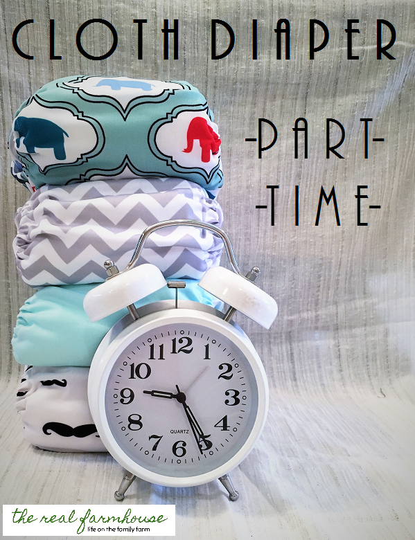 part time cloth diapering! take the stress out of using cloth.