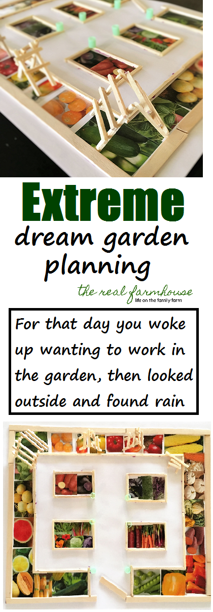 Extreme, dream garden planning. For that day when you woke up wanting to work in your garden all day, then looked outside and it was raining.