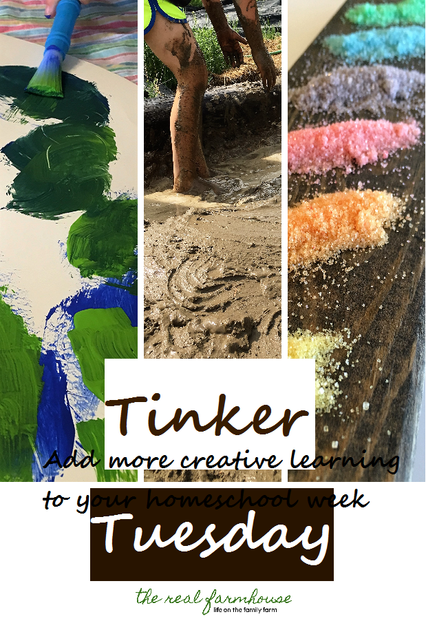 fun idea on how to add more creative learning to your homeschool. start tinkering!