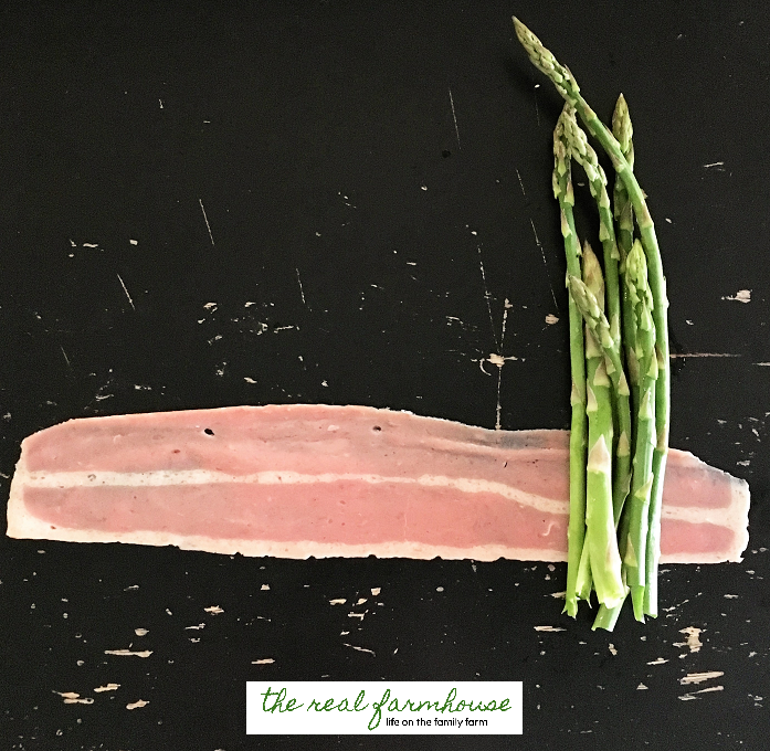 juicy, salty, turkey bacon wrapped asparagus. seriously as delicious as it sounds!