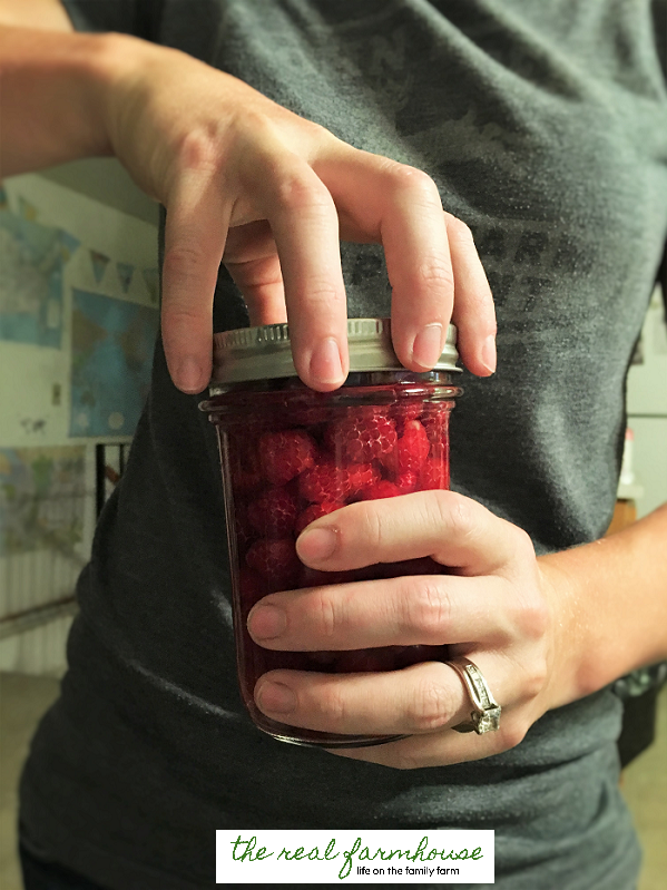 How to can incredible raspberries in 4 easy steps. Soooo delicious! Bottles of these sell for $20-$35 bucks!