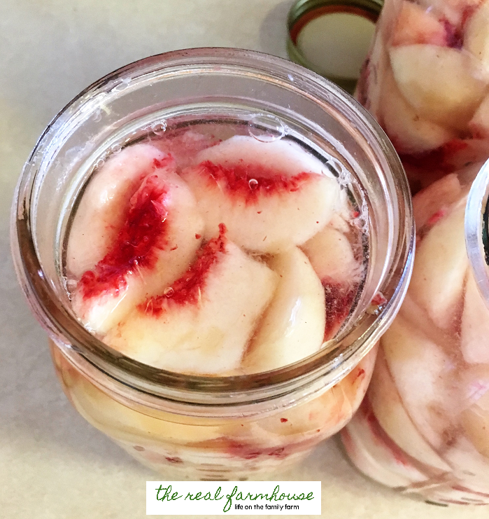 How to can white peaches. So beautiful and so delicious!