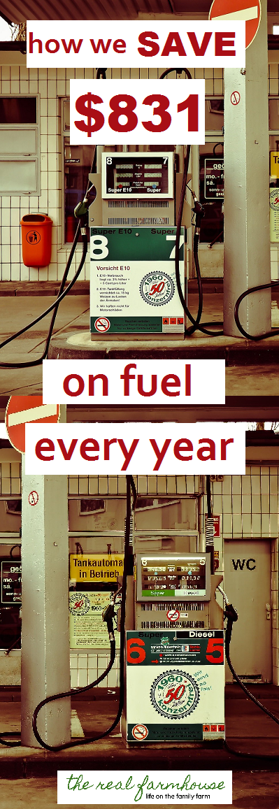 we save hundreds, sometimes thousands on fuel each year by doing theses two things