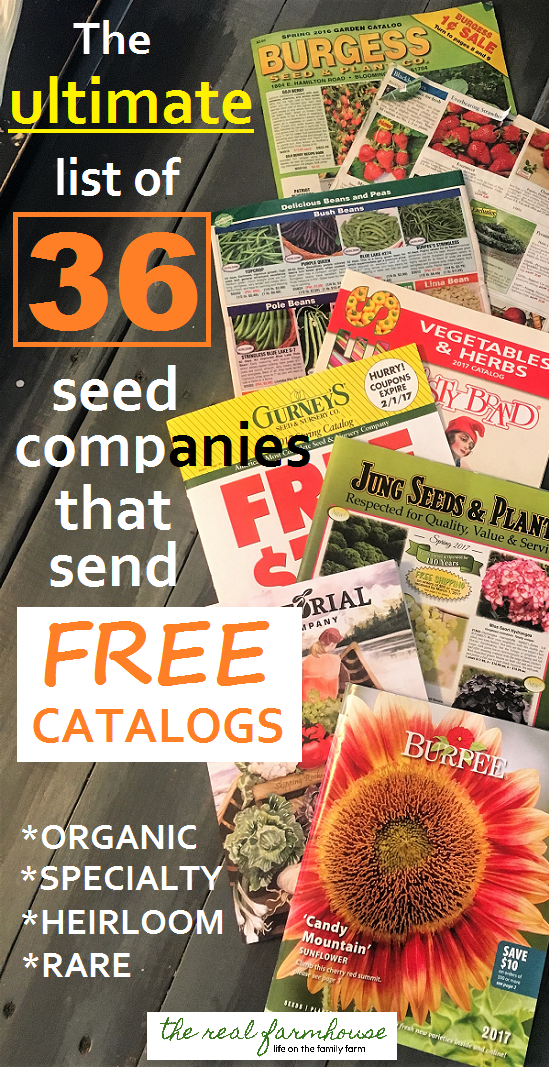 36 seed companies that send free catalogs right to your door. How to get tons of free catalogs