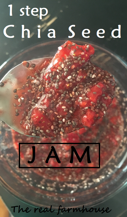 Stupid easy chia seed and strawberry jam. Fast, fresh, all natural, sugar free, delicious homemade freezer jam