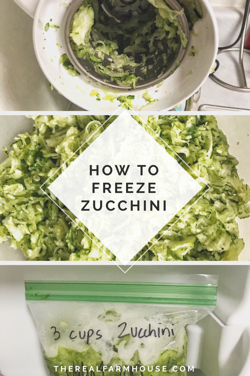 HowToFreezeZucchini|Therealfarmhouse.com