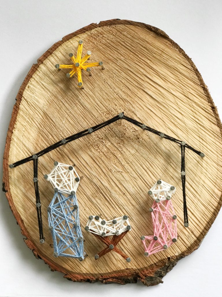 Nativity String art