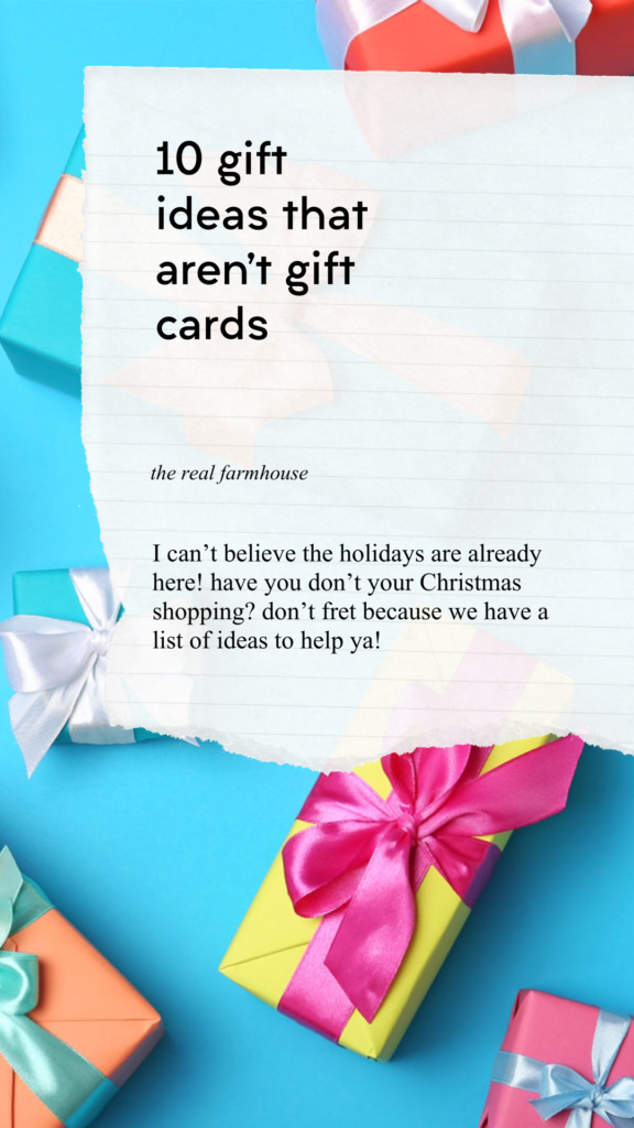 Think of your favorite gift and replicate it for someone else. This is something that has helped me come up with ideas for gifts. It also makes it easy to share a personal story about the item you give.