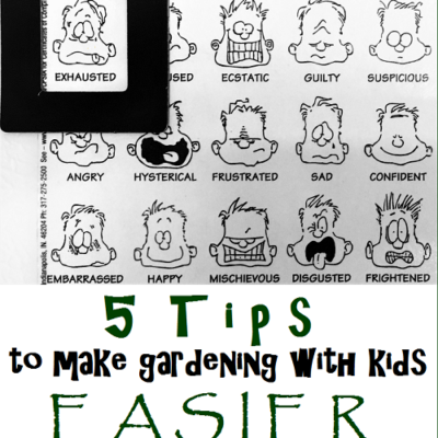 Five tips to make gardening with young kids easier