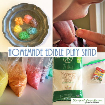 How to make edible play sand