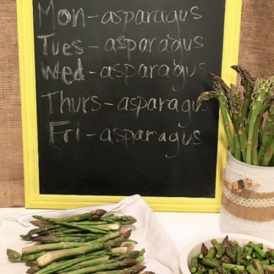 Freeze ALL THAT asparagus … FAST!!