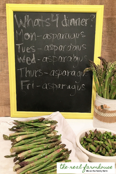 Freeze ALL THAT asparagus … FAST!!