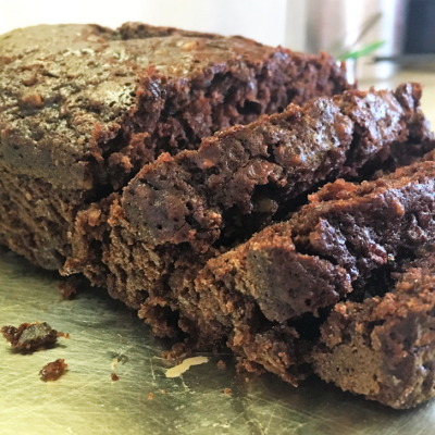 Melt in your mouth, nutty chocolate zucchini bread
