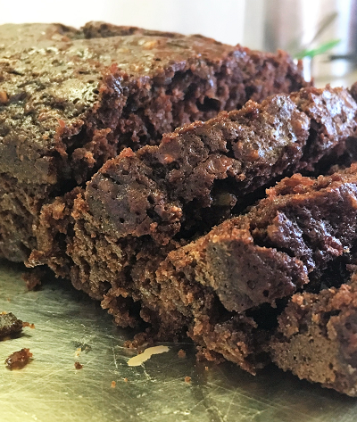 Melt in your mouth, nutty chocolate zucchini bread